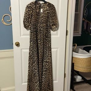 Cheetah Print Maxi Dress